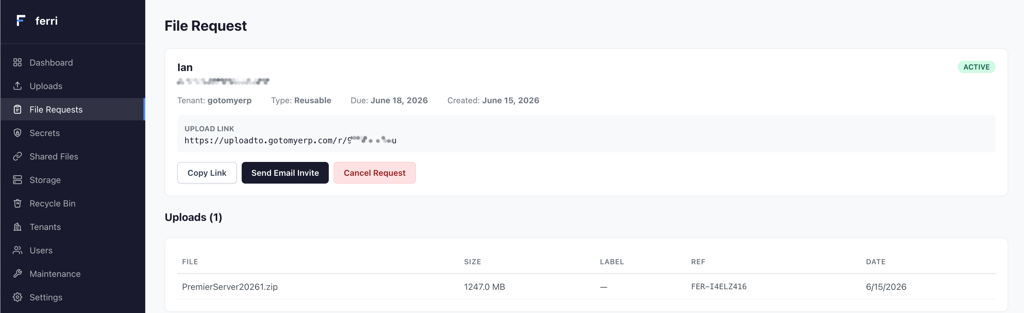 Filerequest