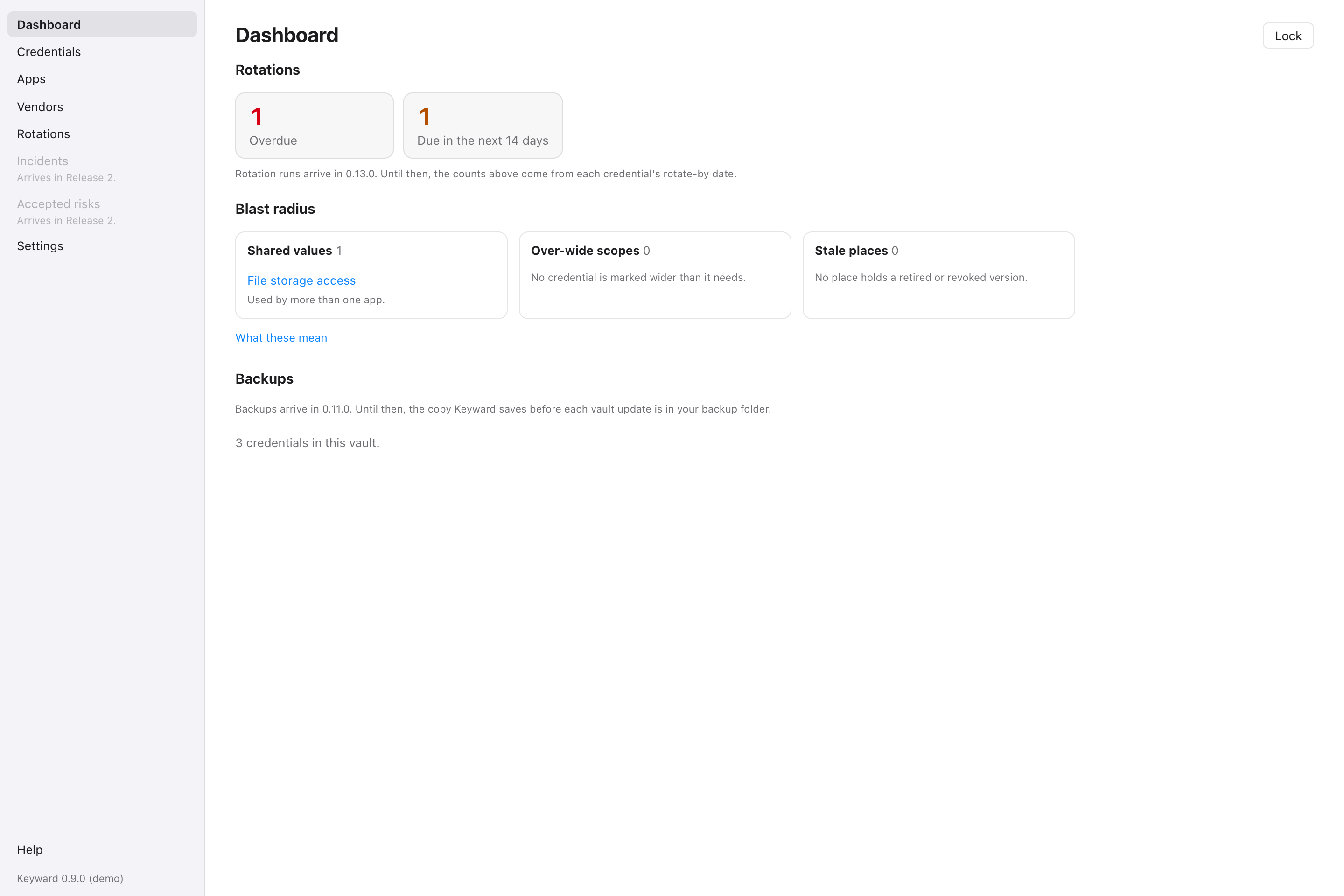 Dashboard demo